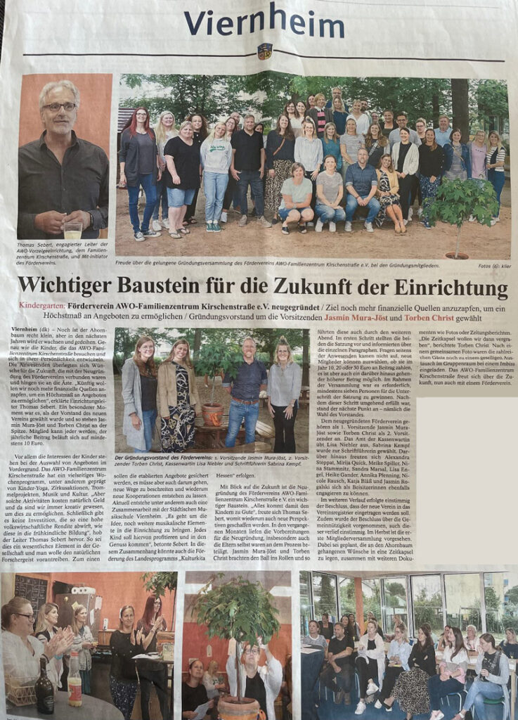 Pressebericht des Gründung